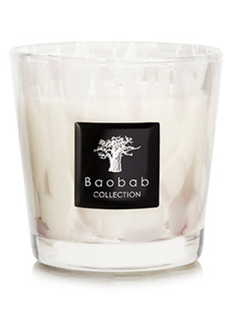 Baobab Collection White Pearls geurkaars 190 gram Gebroken wit - Deal