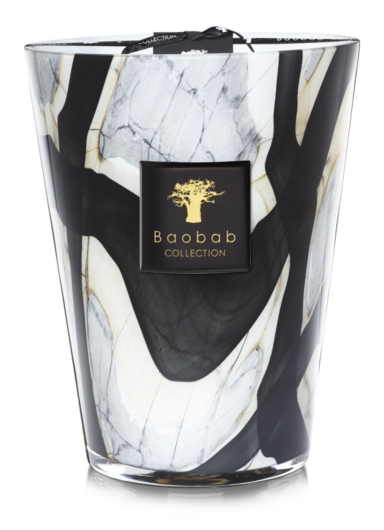 Baobab Collection Stones Marble Max 24 geurkaars 3 kg Donkergrijs - Deal