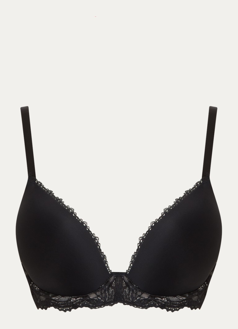 Calvin Klein Dames Lift Demi voorgevormde bh met light push-up in de kleur Zwart