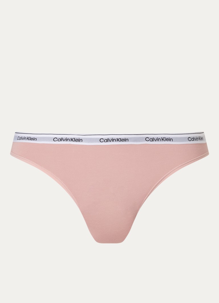 Calvin Klein Dames Modern hipster met logoband in de kleur Subdued / beige