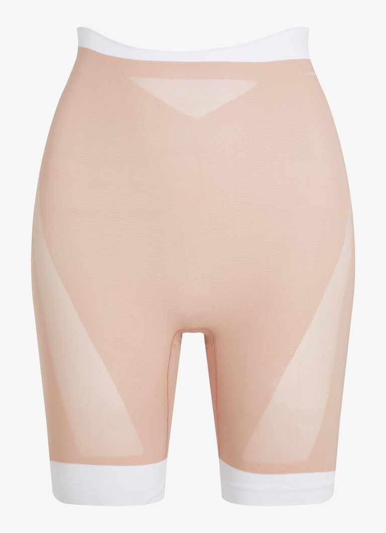 Calvin Klein Dames Sculpt corrigerende short in de kleur Beige
