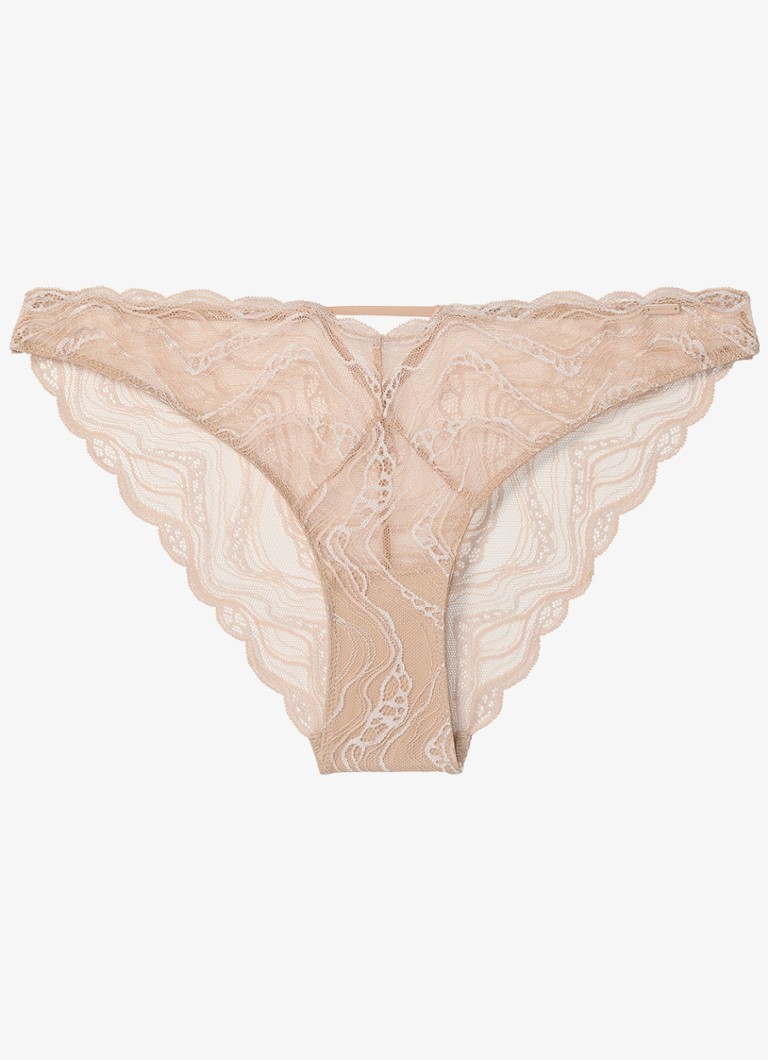 Calvin Klein Dames Instinct hipster van kant in de kleur Lichtroze
