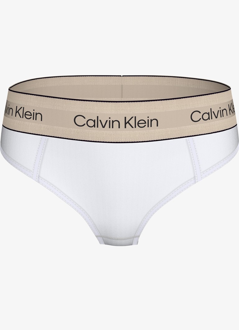 Calvin Klein Dames Slip met logoband in de kleur Wit