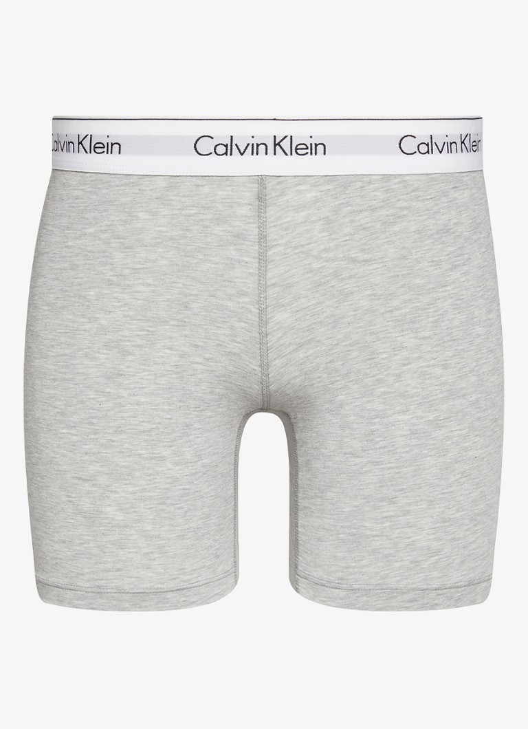 Calvin Klein Dames Shorty met logoband in de kleur Grijs