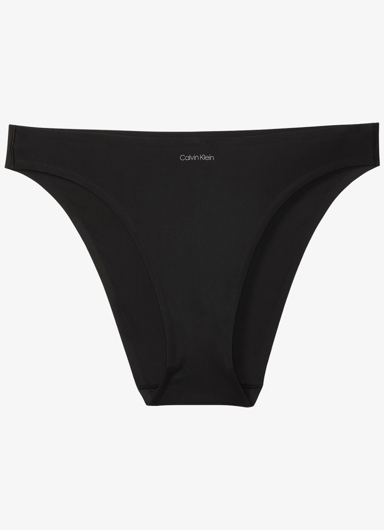 Calvin Klein Dames Bikinislip met logo in de kleur Zwart