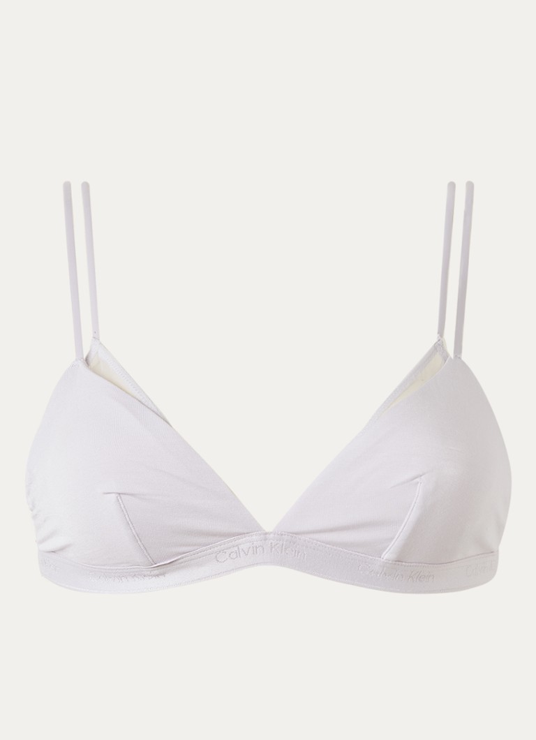 Calvin Klein Dames Bralette met mesh detail in de kleur Lila