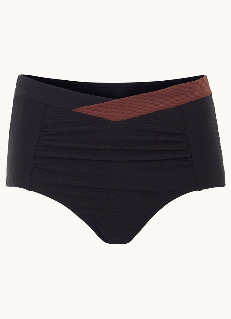 Phase Eight Dames Bikinislip met structuur in de kleur Zwart