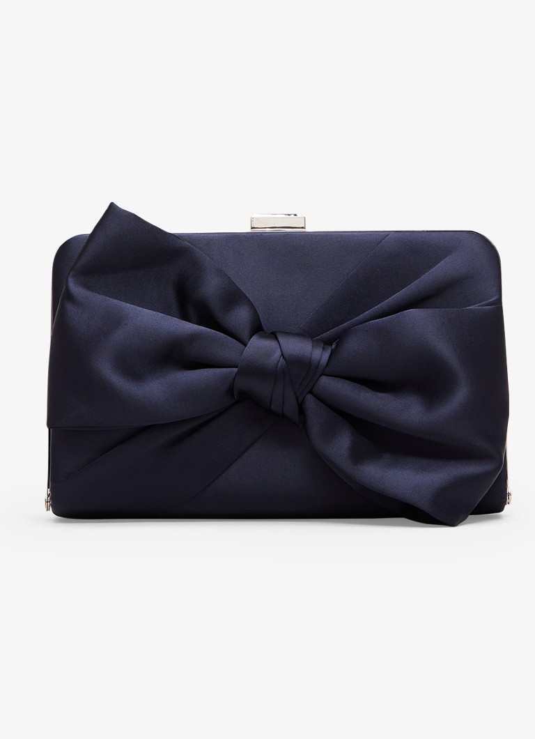 Phase Eight Dames Clutch met strik detail in de kleur Blauw