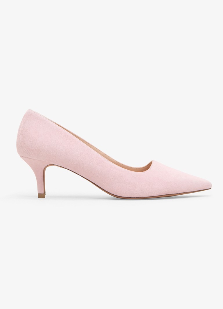 Phase Eight Dames Pump van geitensuède in de kleur Lichtroze