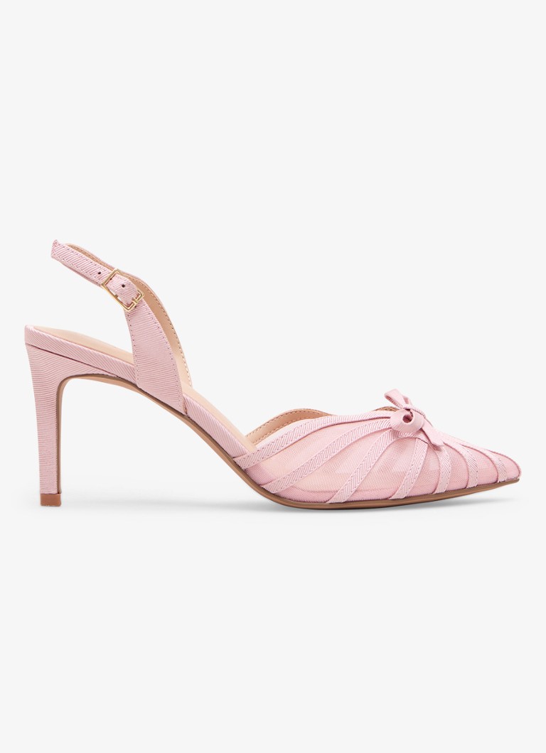 Phase Eight Dames Grosgrain slingback met strikdetail in de kleur Oudroze