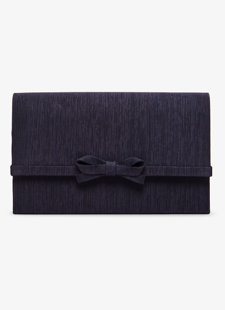 Phase Eight Dames Grosgrain clutch met strikdetail in de kleur Donkerblauw