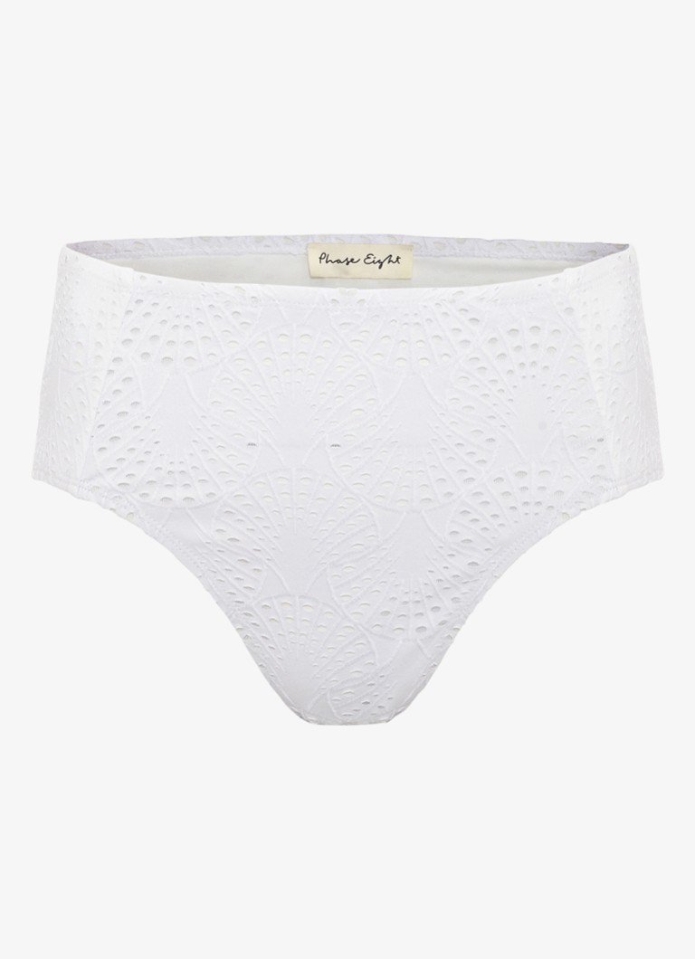 Phase Eight Dames Bikinislip met opengewerkt dessin in de kleur Wit