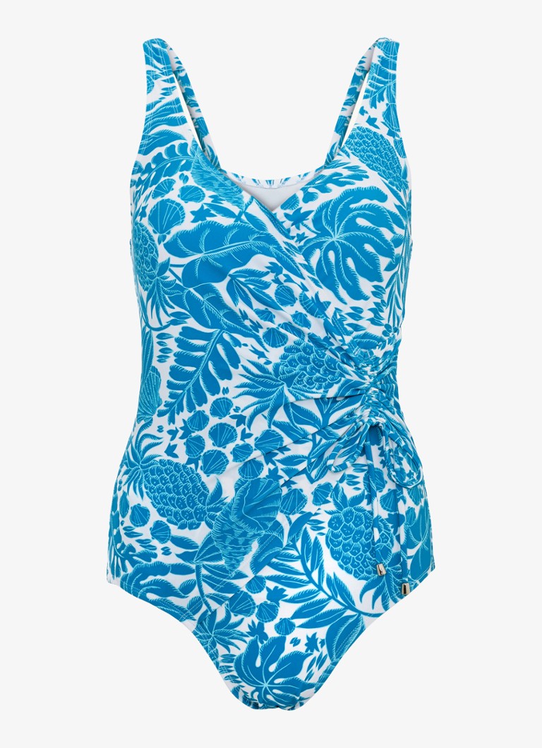 Phase Eight Dames Badpak met print in de kleur Blauw