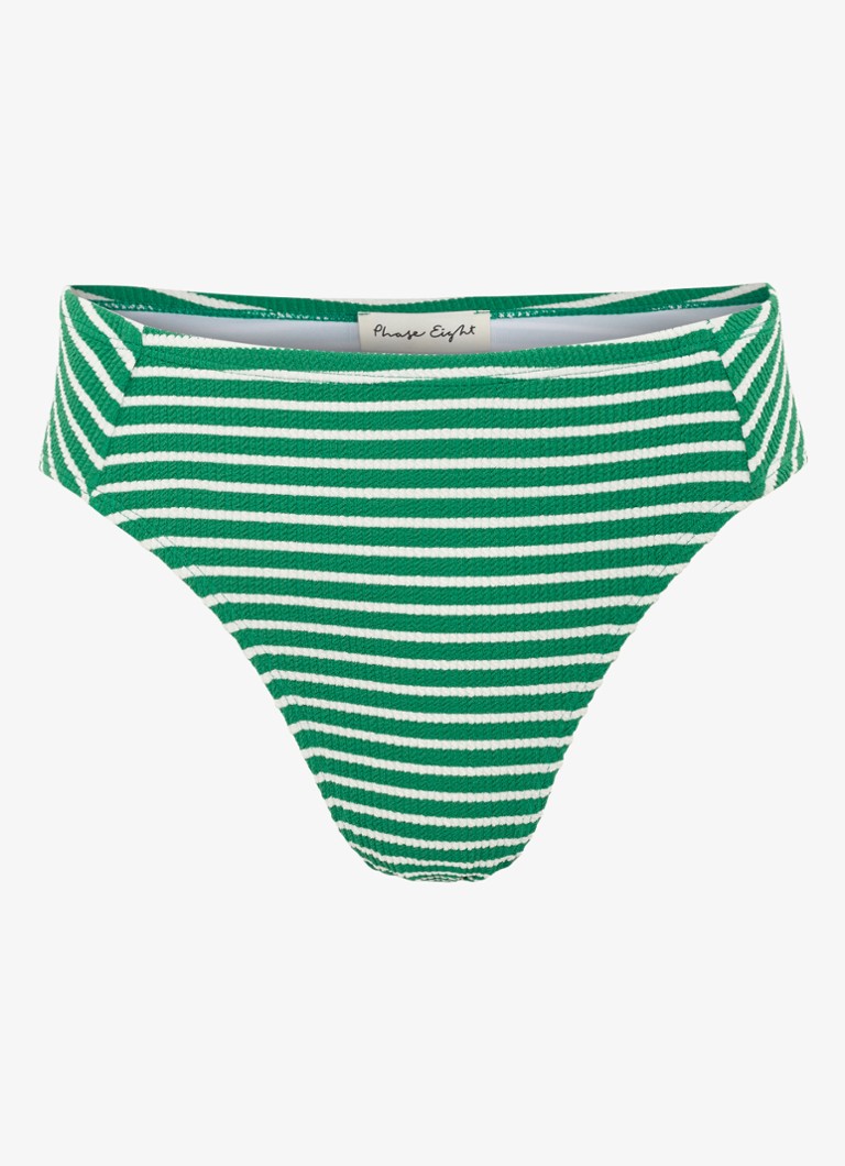 Phase Eight Dames Tankini bikinislip met streepprint en structuur in de kleur Groen