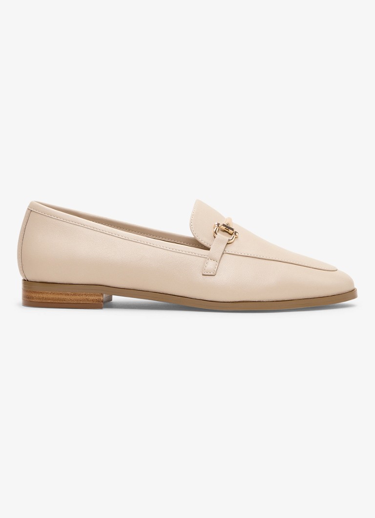 Phase Eight Dames Loafers van leer in de kleur Beige