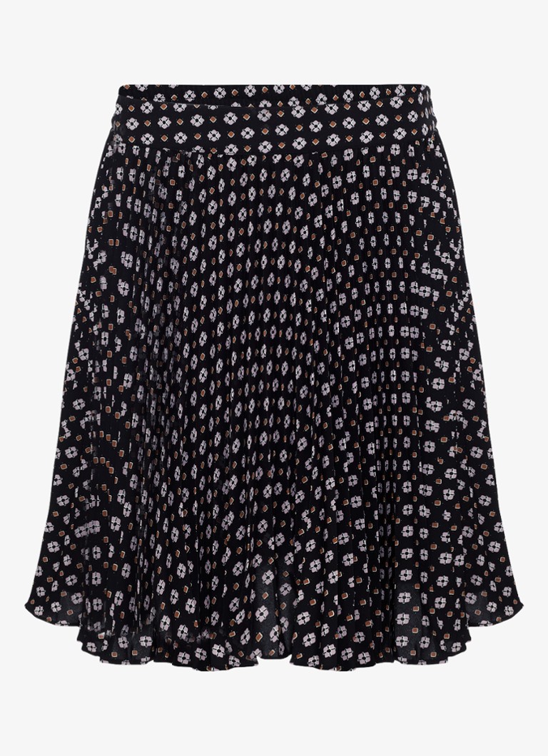 Phase Eight Dames Mairi mini rok met grafische print in de kleur Zwart