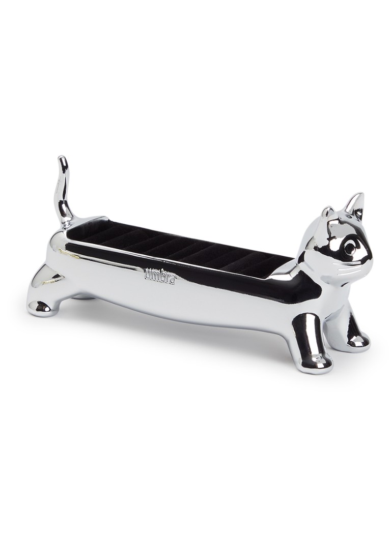 Umbra Dames Ali Cat ringenhouder 5 cm in de kleur Zilver, maat: 1maat