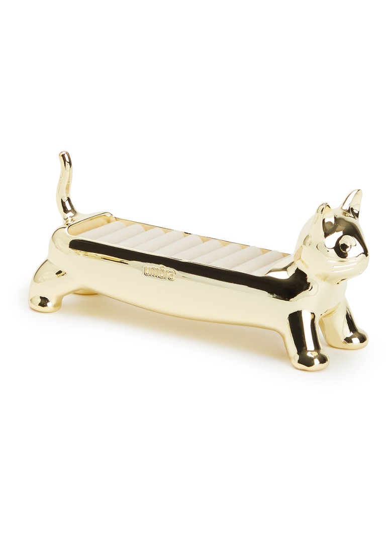 Umbra Dames Ali Cat ringenhouder 5 cm in de kleur Goud, maat: 1maat