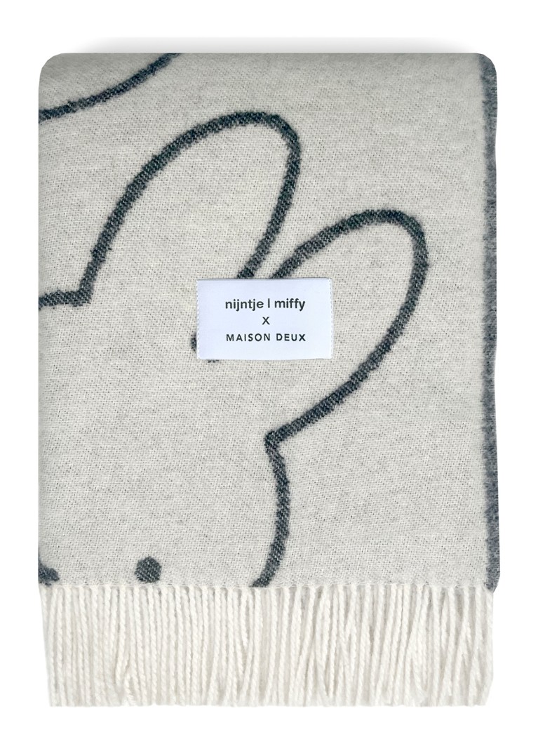 Maison Deux Nijntje plaid 130 x 200 cm Creme - Deal
