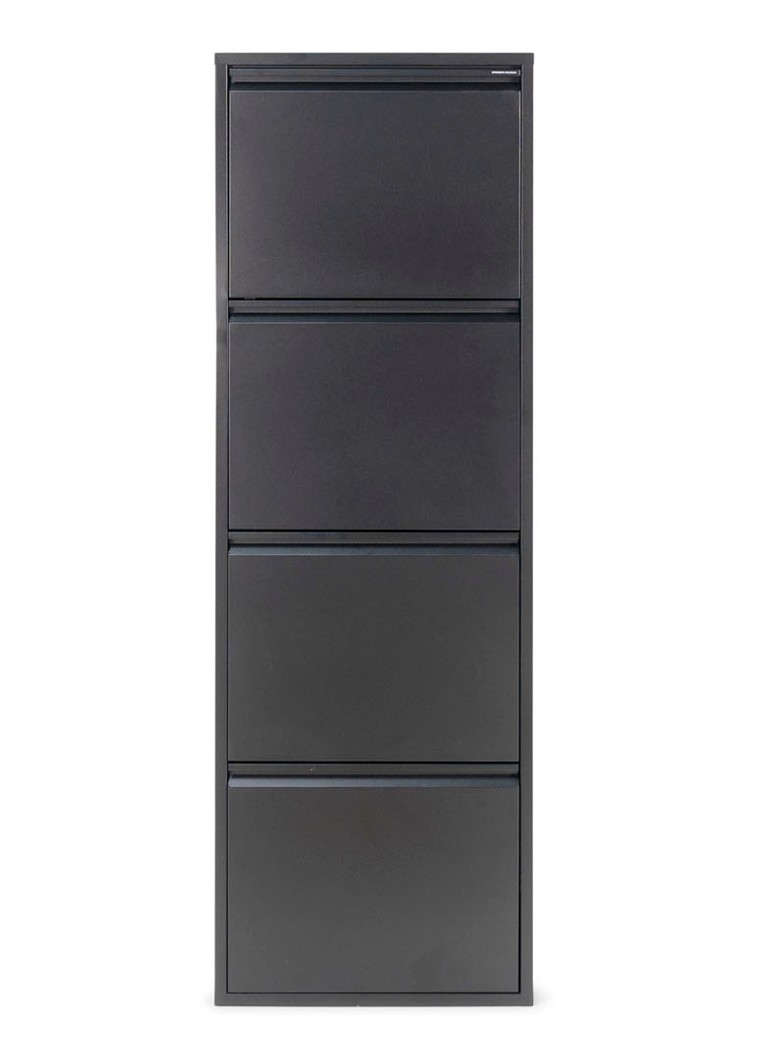 Spinder Billy 4 schoenenkast 150 x 50 cm Zwart - Deal