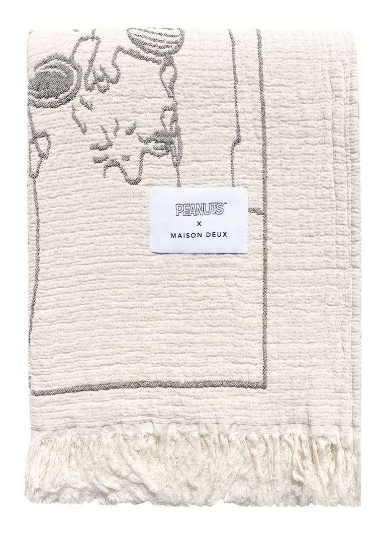 Maison Deux Flight School plaid 130 x 200 cm Creme - Deal
