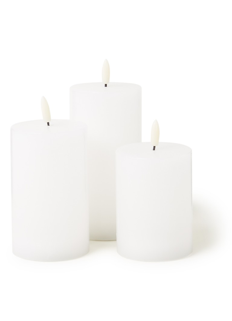 Sirius Sille Exclusive LED-kaars set van 3 Wit - Deal