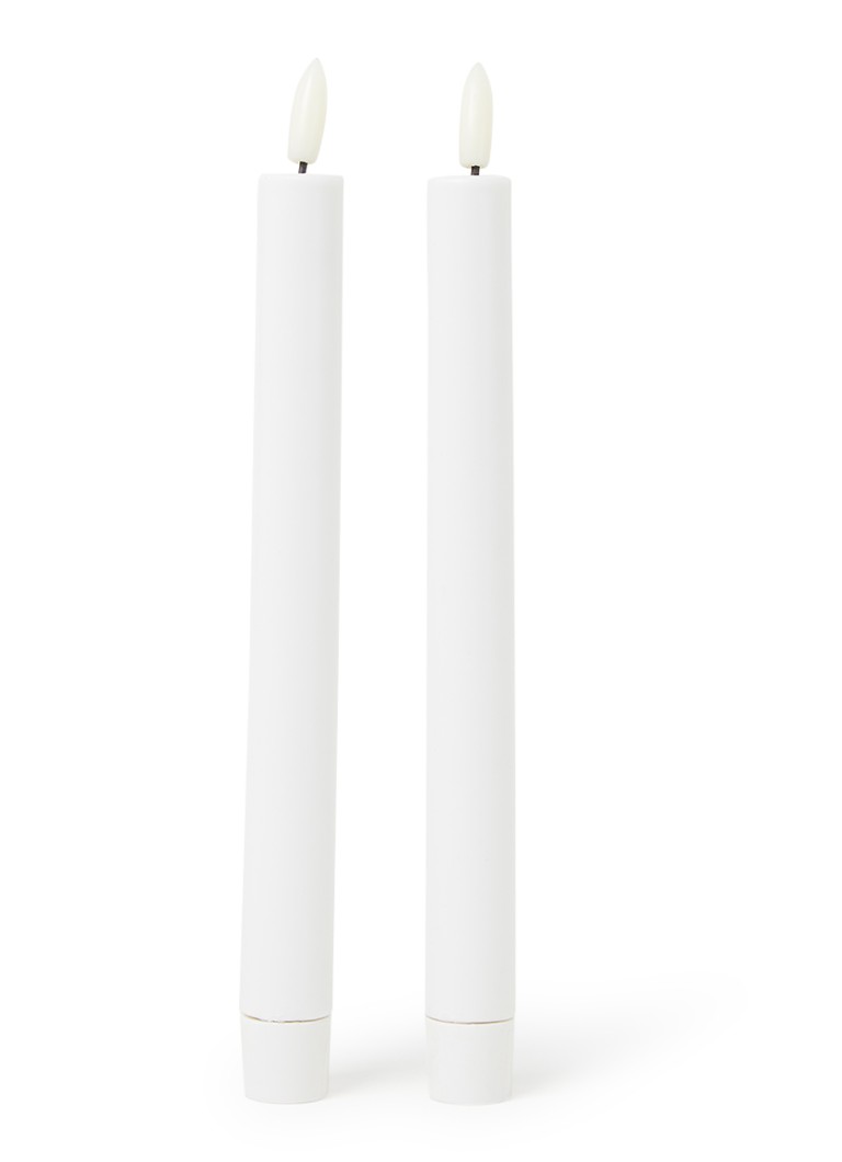 Sirius Sille tall LED-kaars 25 cm set van 2 Wit - Deal