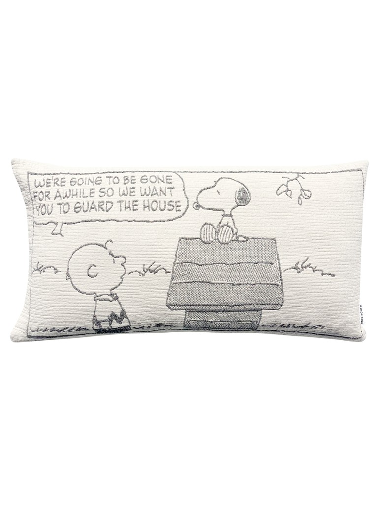 Maison Deux Guard the House sierkussenhoes 90 x 50 cm Creme - Deal