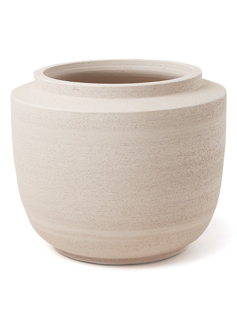 Serax Volumes bloempot van aardewerk voor binnen Ø 29 cm Beige - Deal