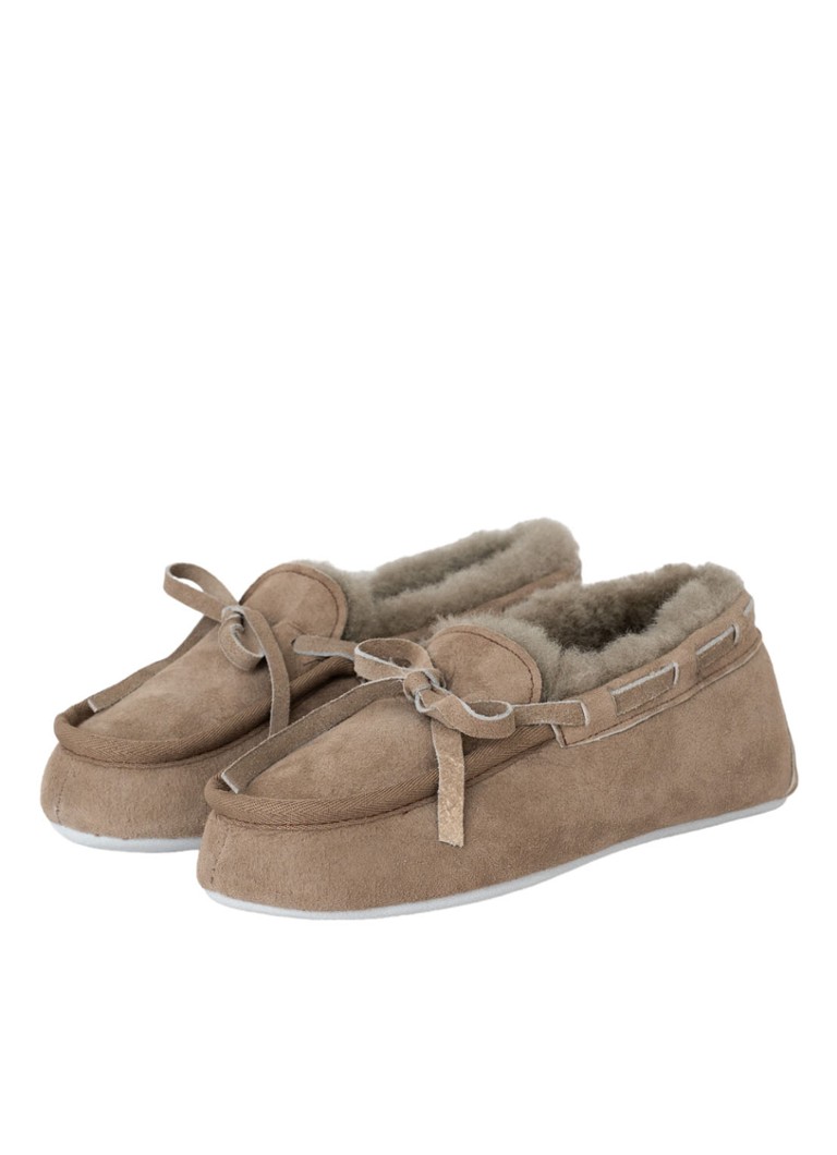 Shepherd Dames Daisy pantoffel van schapensuède in de kleur Grijs, maat: 36