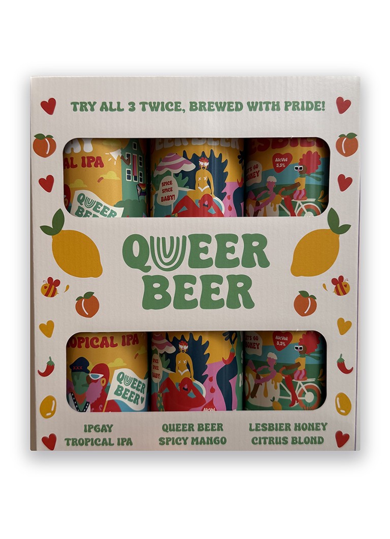 Queer Beer Queer Beer bier in geschenkverpakking 6 x 33 cl