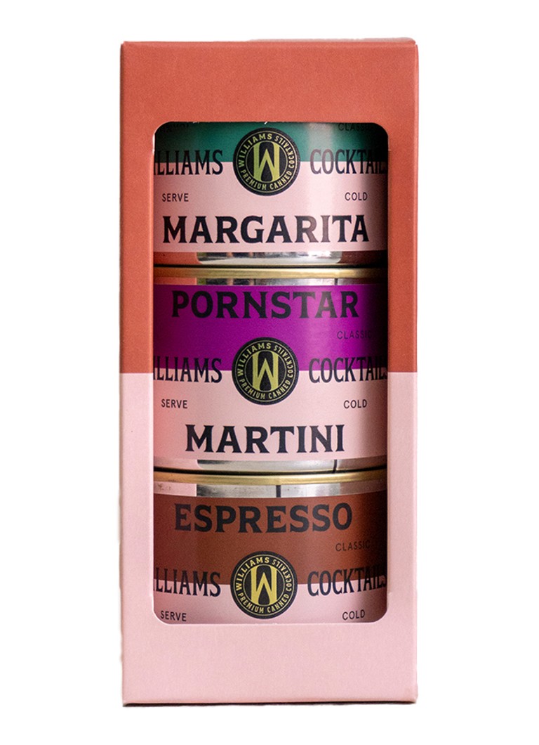Williams Cocktails Williams Cocktail giftbox 3-pack Roodbruin - Deal