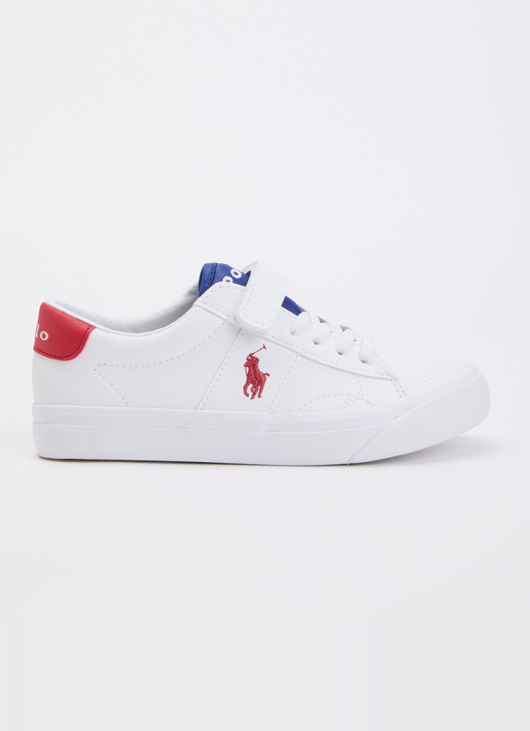 Ralph Lauren Jongens C-Ryley sneaker met logo in de kleur Wit, maat: 33