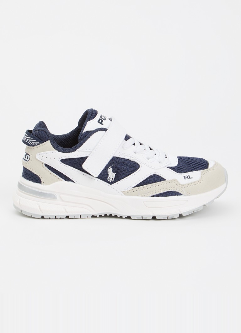 Ralph Lauren Jongens Trackster sneaker met mesh details in de kleur Wit, maat: 31