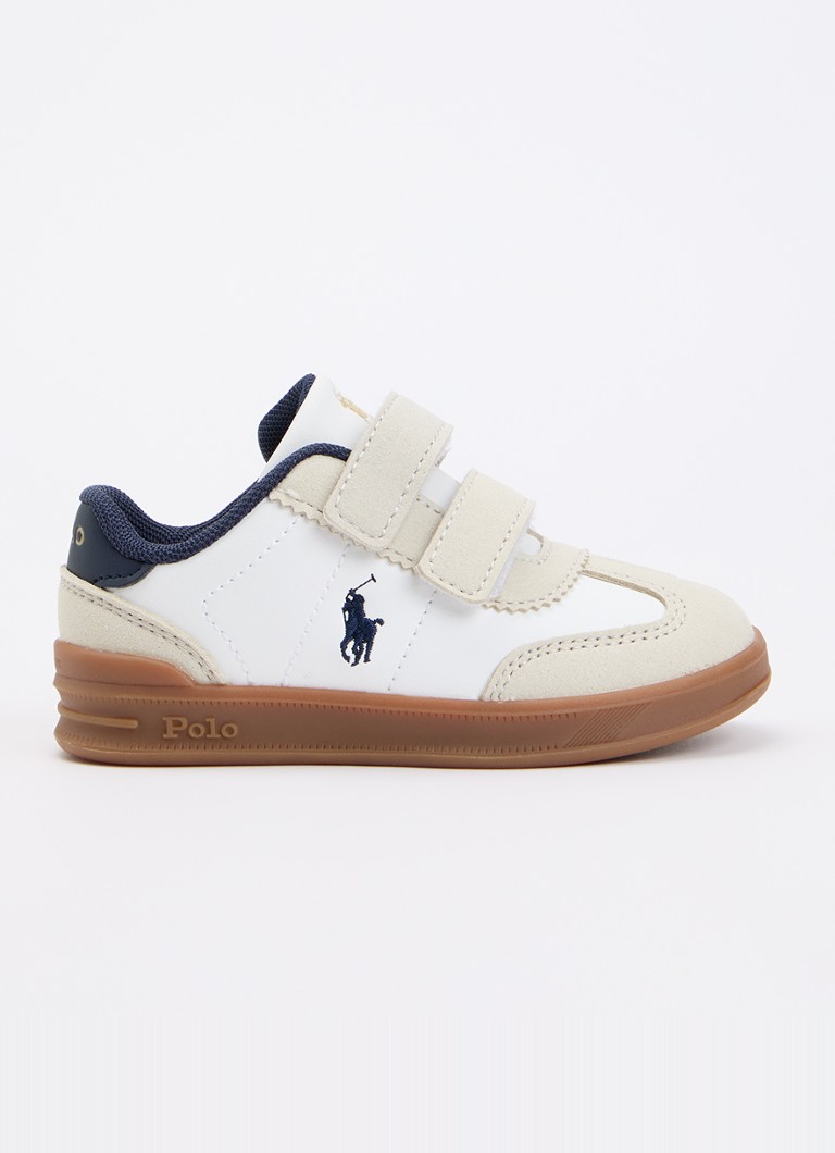 Ralph Lauren Jongens T-Hollis sneaker met logo in de kleur Wit, maat: 22