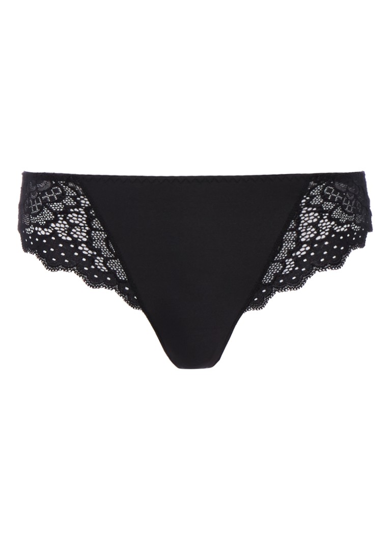 Simone Pérèle Dames Caresse string in de kleur Zwart, maat: 42