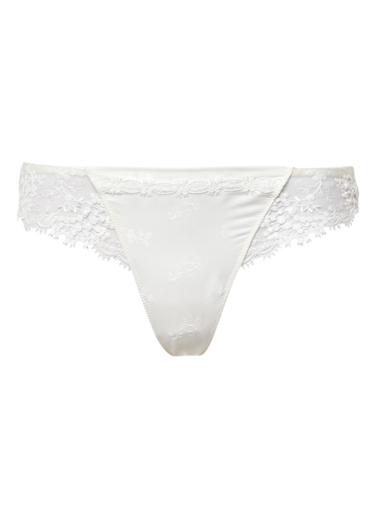 Simone Pérèle Dames Wish string in de kleur Ivoor, maat: 40