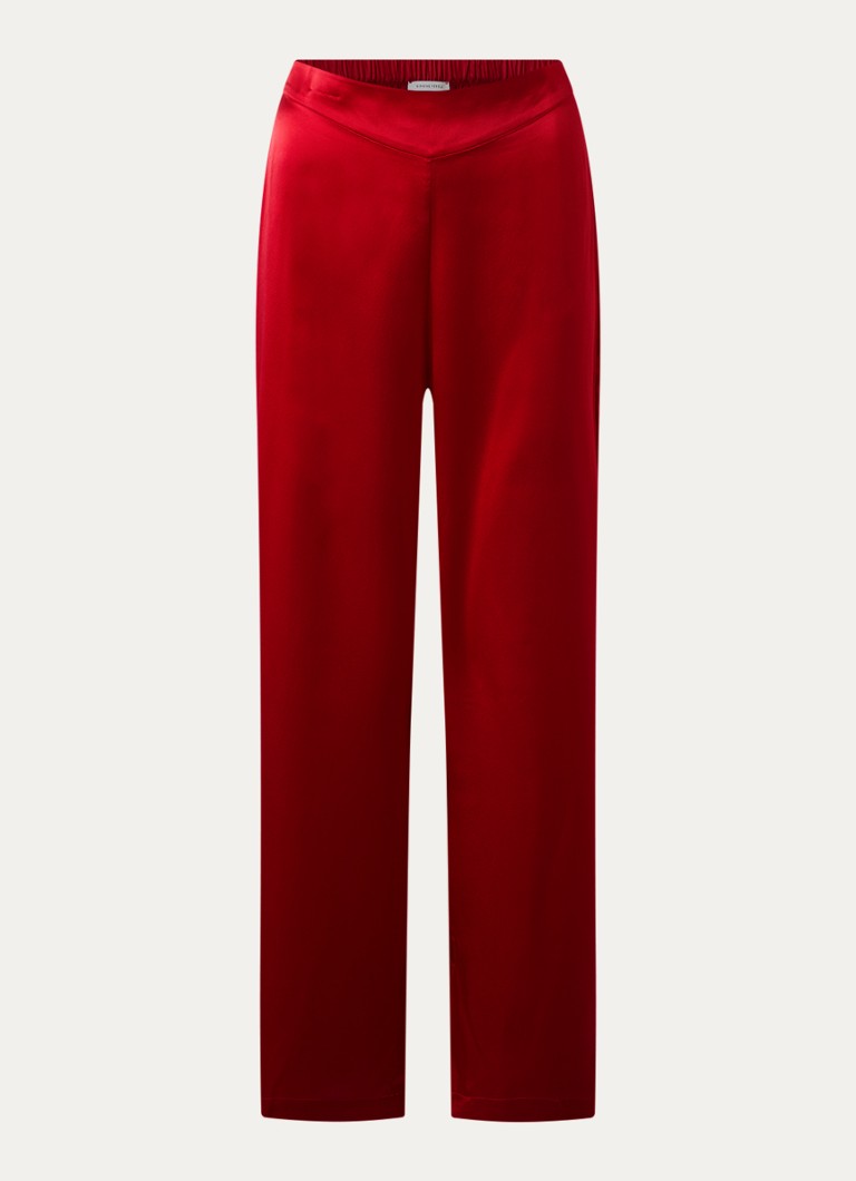 Simone Pérèle Dames Love Me pyjamabroek van zijde in de kleur Rood, maat: L