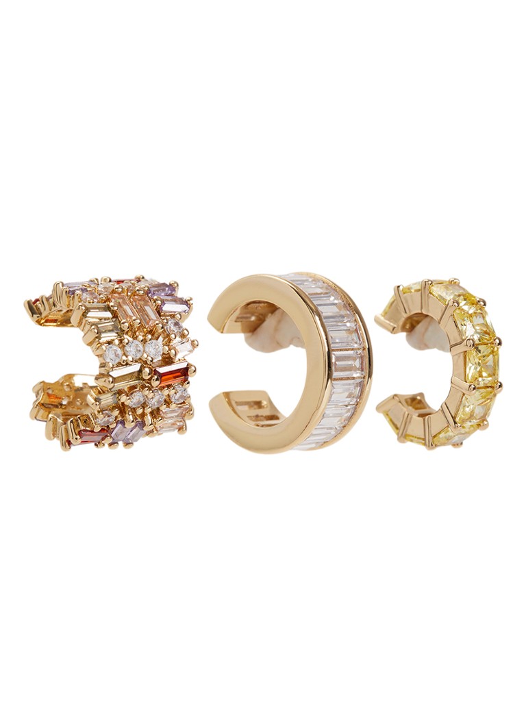 Franky Amsterdam Dames De Holiday Halo ear cuff in set van 3