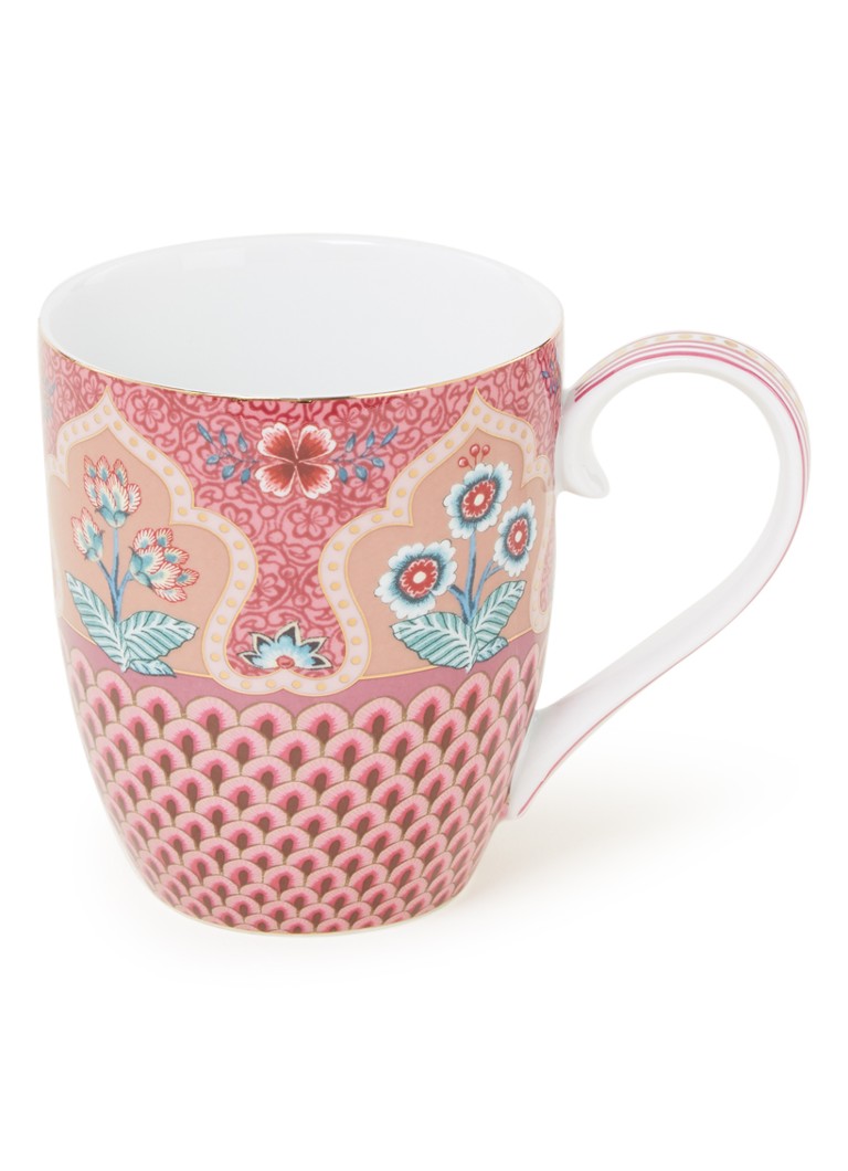 Pip Studio Flower Festival Scallop XL mok 45 cl Roze - Deal