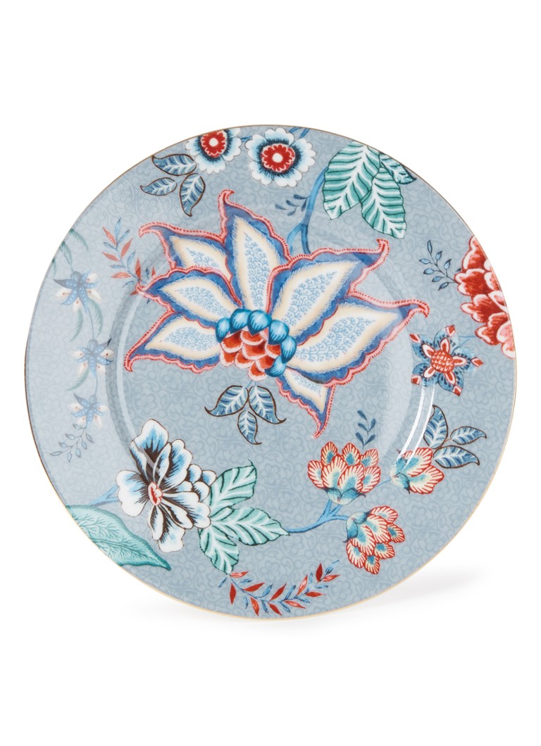 Pip Studio Flower Festival ontbijtbord 17 cm Blauwgrijs - Deal