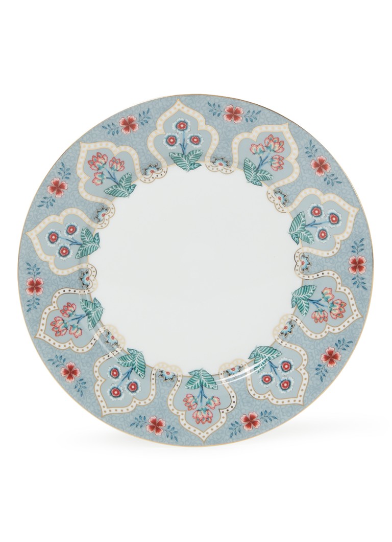 Pip Studio Flower Festival ontbijtbord 21 cm Blauwgrijs - Deal