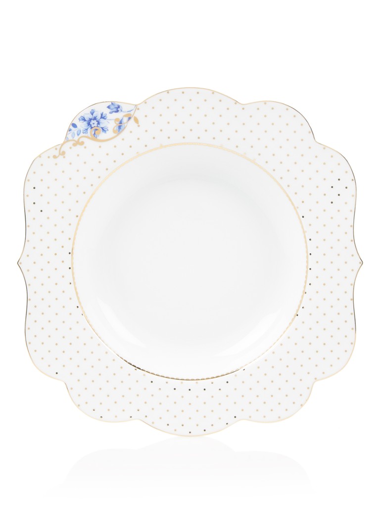 Pip Studio Royal diep bord 23,5 cm Wit - Deal