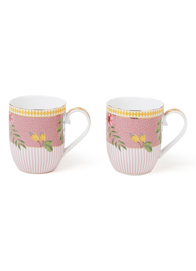 Pip Studio La Majorelle kopje 14,5 cl set van 2 Roze - Deal