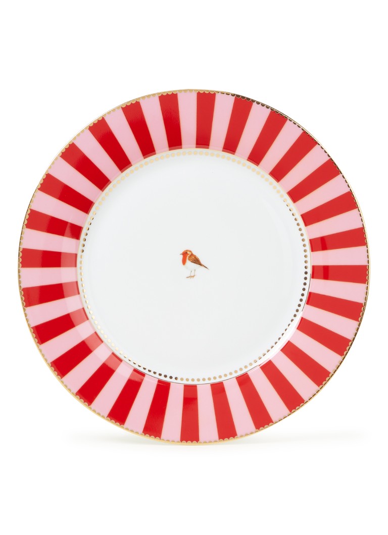 Pip Studio Love Birds dinerbord 27 cm Steenrood - Deal