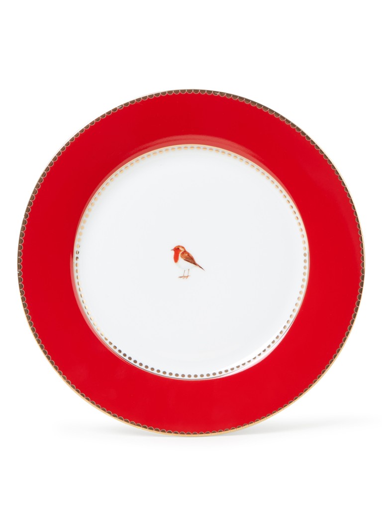 Pip Studio Love Birds ontbijtbord 21 cm Steenrood - Deal