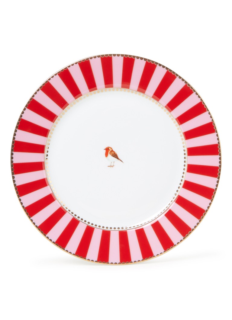 Pip Studio Love Birds ontbijtbord 21 cm Steenrood - Deal