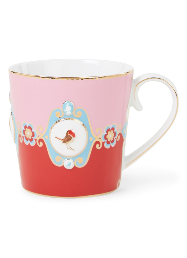 Pip Studio Love Birds Medallion kopje 25 cl Lichtroze - Deal