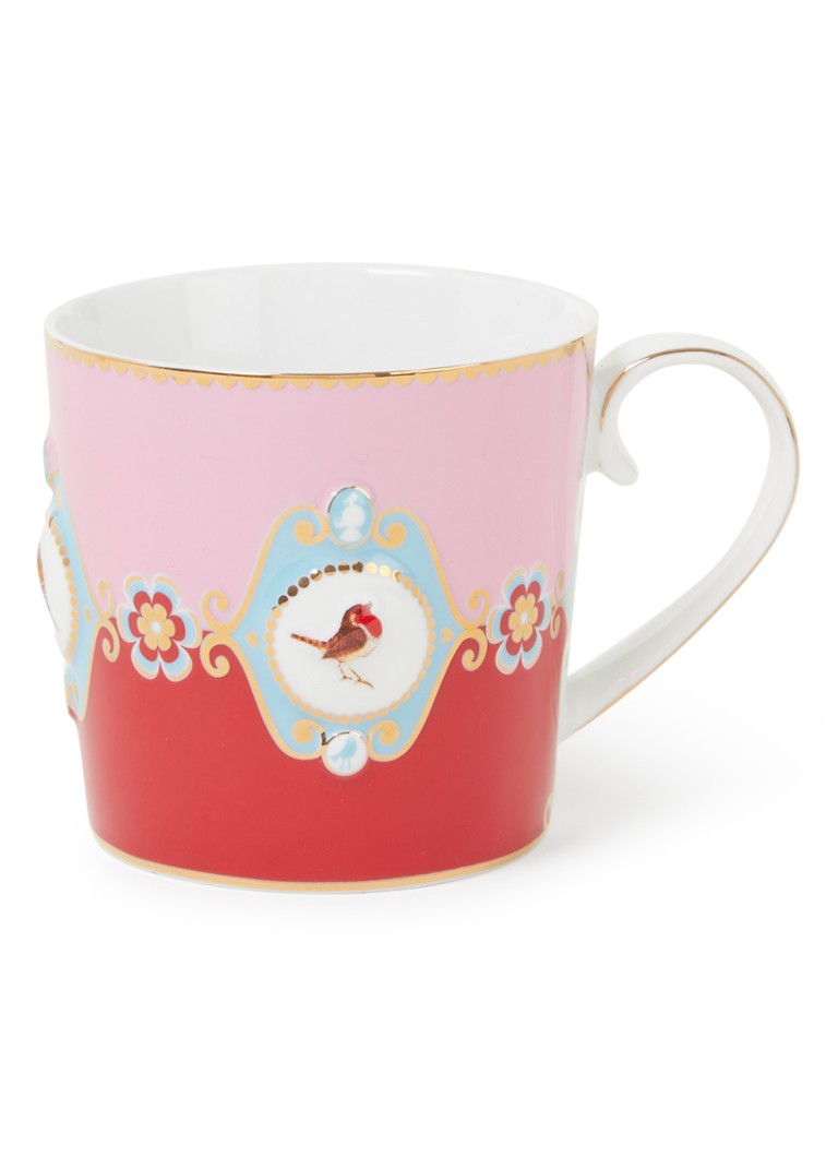 Pip Studio Love Birds Medallion kopje 15 cl Lichtroze - Deal