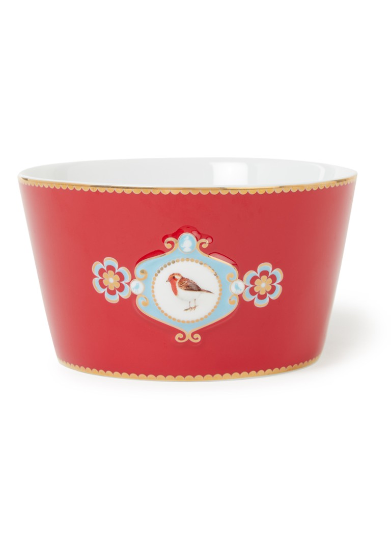 Pip Studio Love Birds Medallion kom 15 cm Steenrood - Deal